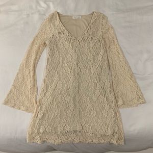 Beige Lace Dress